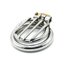 Load image into Gallery viewer, Less Than 1 Inch Metal Chastity Cage