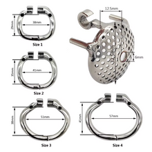 Load image into Gallery viewer, Cock cage with 4 large base rings