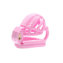 Load image into Gallery viewer, Micro Pink Chastity Cage With Ball Separator