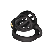 Load image into Gallery viewer, Micro Black Chastity Cage With Ball Separator