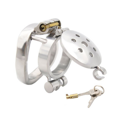 Metal Male Chastity Cage With Dual Locks