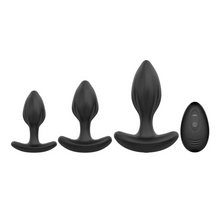 Load image into Gallery viewer, Cuck Trainer - 3 Piece Anal Plug Set With Remote