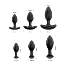 Load image into Gallery viewer, 3 Piece Anal Butt Plug Set For Beginners