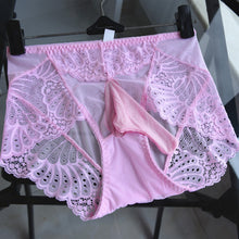 Load image into Gallery viewer, pink sissy cuckold panties with a pouch