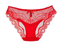 Load image into Gallery viewer, Red Lacy Sissy Panties