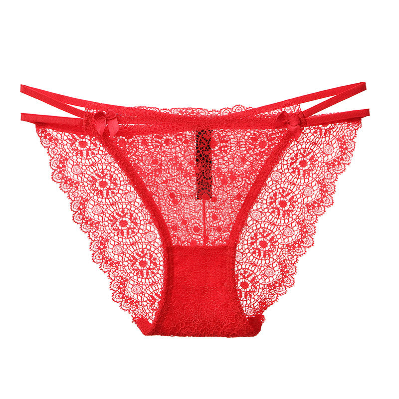 Red Sissy Panties With Bows Cuck In Chastity