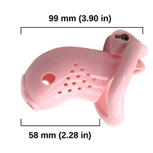 Load image into Gallery viewer, Pink Resin Chastity Belt For Men