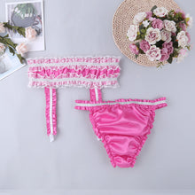 Load image into Gallery viewer, Garter Belt &amp; Sissy Briefs Two Piece Set