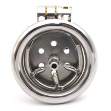 Load image into Gallery viewer, Spiked chastity cage with steel urethra insert