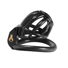 Load image into Gallery viewer, Black Chastity Cage For Cuckold Men