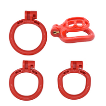 Load image into Gallery viewer, Red Chastity Cage For Men