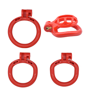 Red Chastity Cage For Men