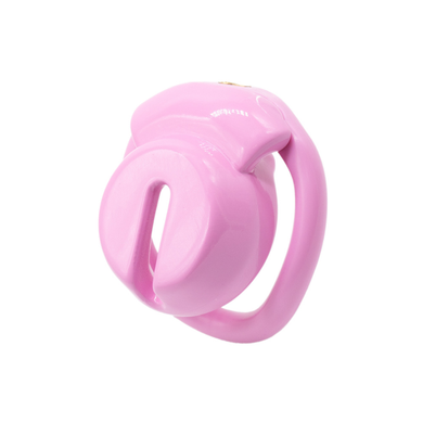 The Cuck Compactor Flat Resin Chastity Cage Pink