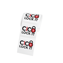 Load image into Gallery viewer, Cuck In Chastity Lock It Up Square Sticker For Betas