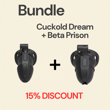 Load image into Gallery viewer, Beginner Chastity Cage Bundle: Cuckold Dream + Beta Prison (15% Discount Bundle)