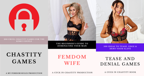 Femdom Book Bundle Starter Set (Femdom Wife + Chastity Games + Tease & Denial Games)