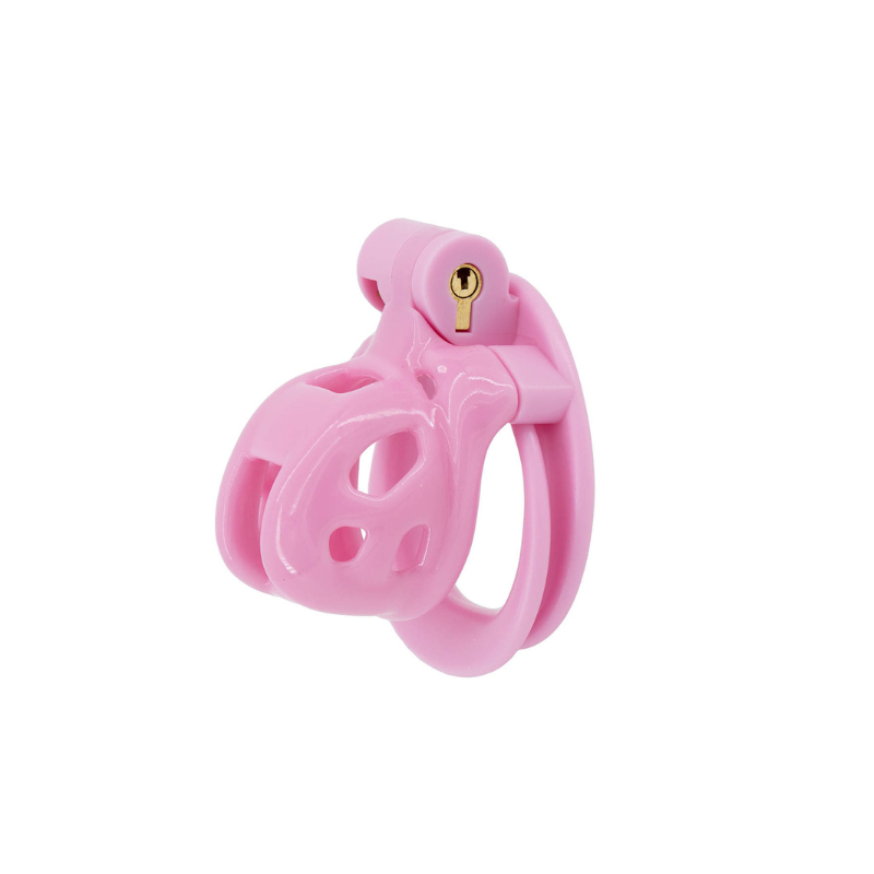 Pink Beta Nub: Resin Micro Cage (29 mm) – Cuck In Chastity