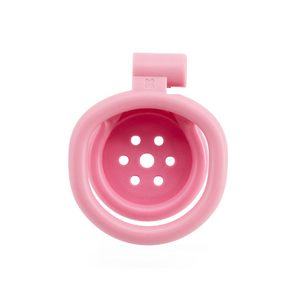 Tiny and Flat Pink Chastity Cage