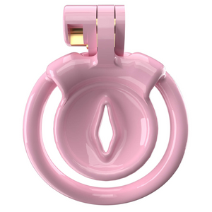 PinkResin Clit Cage Inverted Vagina Chastity Cage
