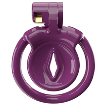 Load image into Gallery viewer, Purple Resin Clit Cage Inverted Vagina Chastity Cage