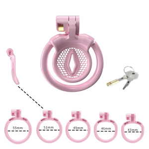 Pink Pussy Shaped Micro Cage