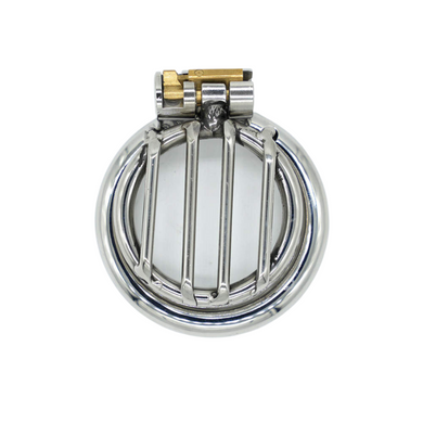 The Beta Compressor Flat Steel Chastity Cage (15 mm)