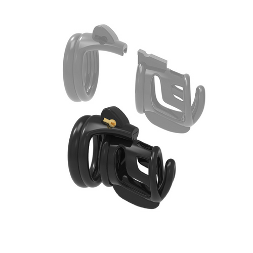 The Black Lockbox - Tiny Black Chastity Cage