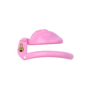 Pink Chastity Cage For Sissies Vagina Shaped