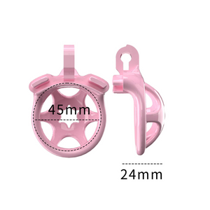 Pink Chastity Cage For Long-term Wear
