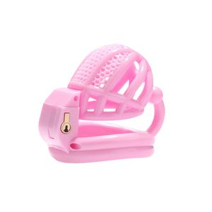 Micro Pink Chastity Cage With Ball Separator