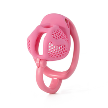 Load image into Gallery viewer, Micro Pink Cock Cage With Ball Splitter