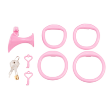 Load image into Gallery viewer, Negative inverted chastity cage with 4 rings
