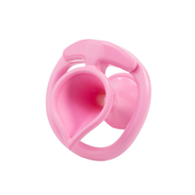Load image into Gallery viewer, Comfortable pink inverted chastity cage
