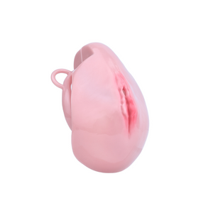 Realistic Pink Pussy Chastity Cage For Sissies