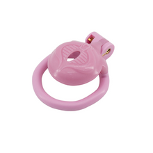 Load image into Gallery viewer, Pink Vagina shaped chastity cage for sissies