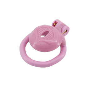 Pink Vagina shaped chastity cage for sissies