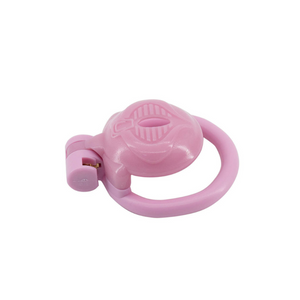 Pink pussy shaped chastity belt for men