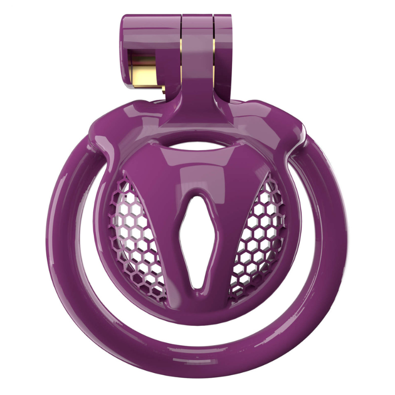 Purple The Sexless Cuckold Extreme Micro Sissy Cage