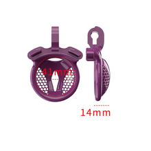 Load image into Gallery viewer, Super small purple plastic cock cage