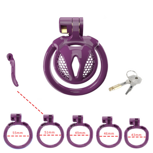 Purple Cock Cage For sissies