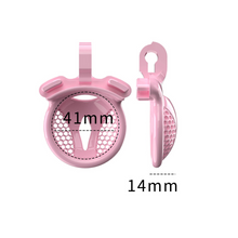 Load image into Gallery viewer, Pink super small chastity cage