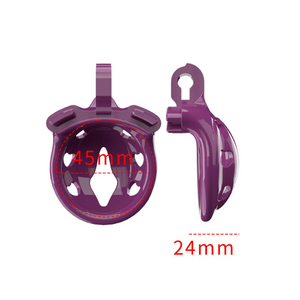 Purple Micro Cock Cage For Sissies