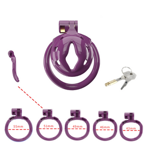 purple chastity cage for losers