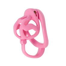Load image into Gallery viewer, Super tiny pink sissy cage with ball separator