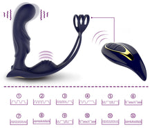 Load image into Gallery viewer, 12 Vibration Patterns Remote Control Prostate Massager