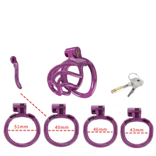 Load image into Gallery viewer, Purple Resin Chastity Cage