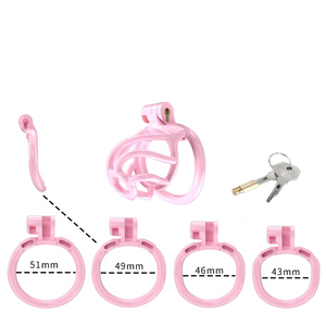Pink Resin Chastity Belt For Sissies