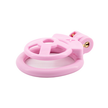 Load image into Gallery viewer, Flat Chastity Cage Pink Resin