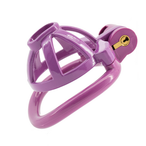 Micro Purple Plastic Cock Cage