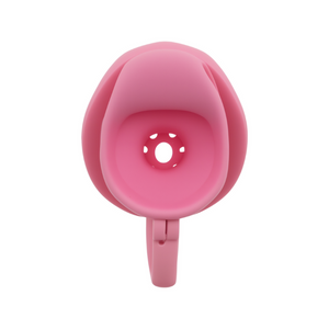 Inverted Pink Cock Cage With Ball Separator